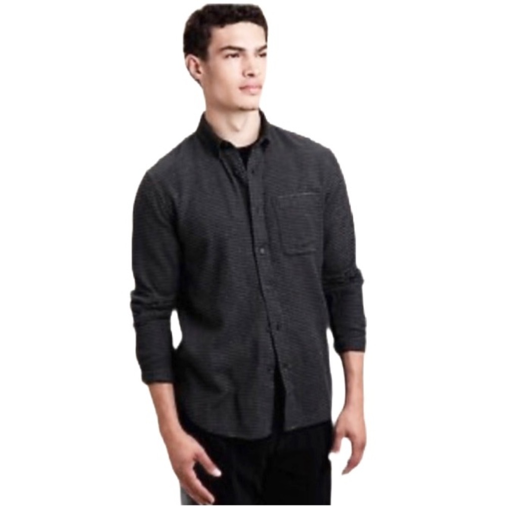 Banana Republic Men's Button Down Flannel Shirt Size M Long